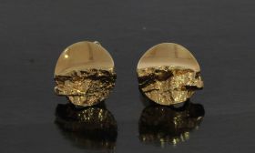 Gouden design lapponia finse oorbellen 14 karaats goud