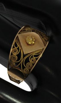 Filigrain 18 karaats gouden ring Meesterteken J. de Ruyter Amsterdam 1812-1839