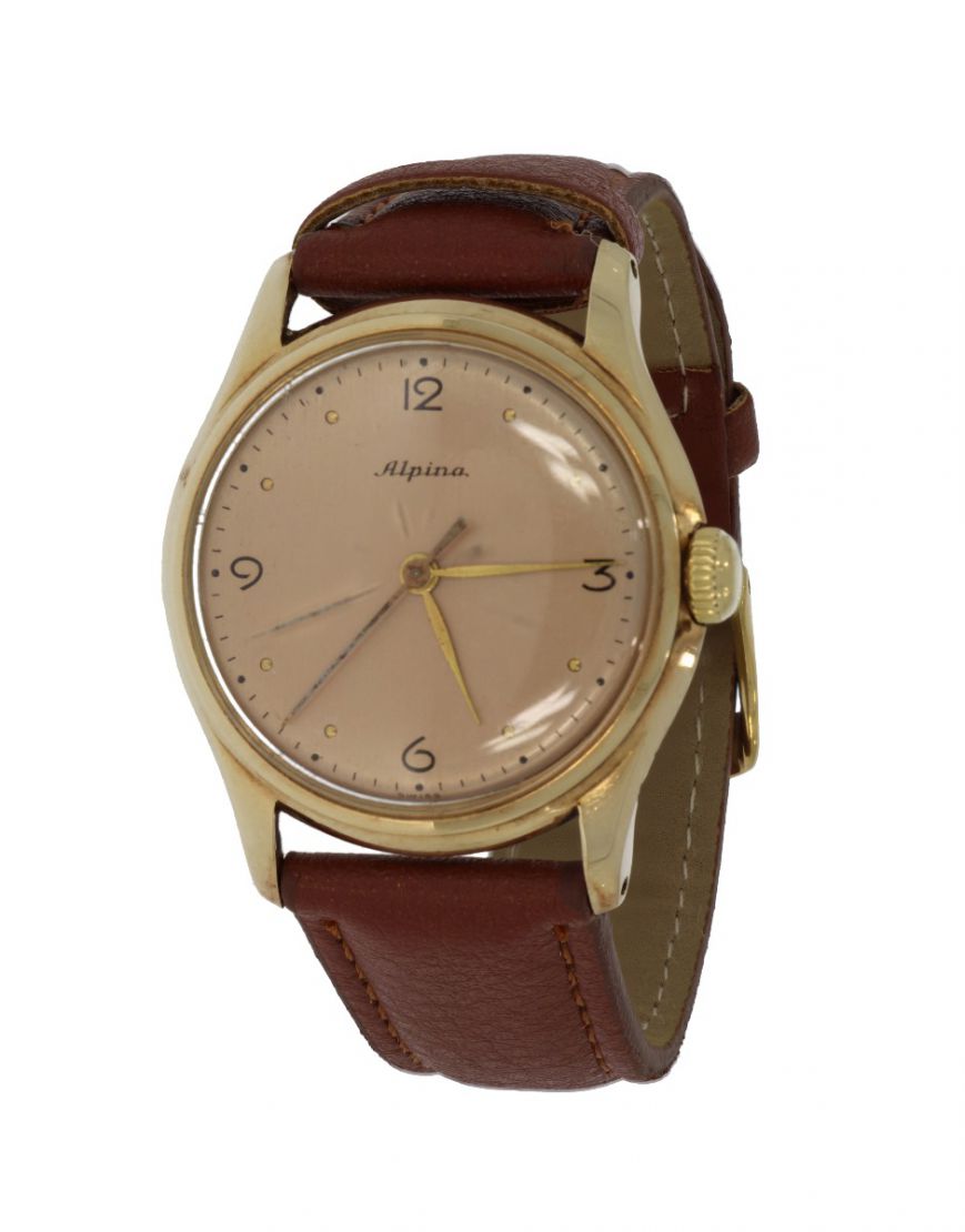 diameter Begraafplaats vallei 14 karaats gouden Vintage heren horloge merk Alpina